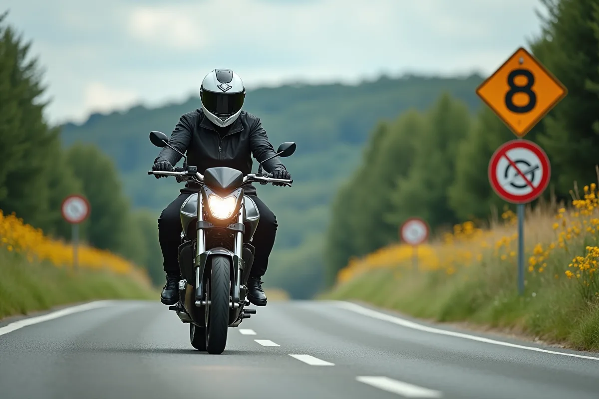 Conduite d'une moto 125 cm³ avec un permis B en France