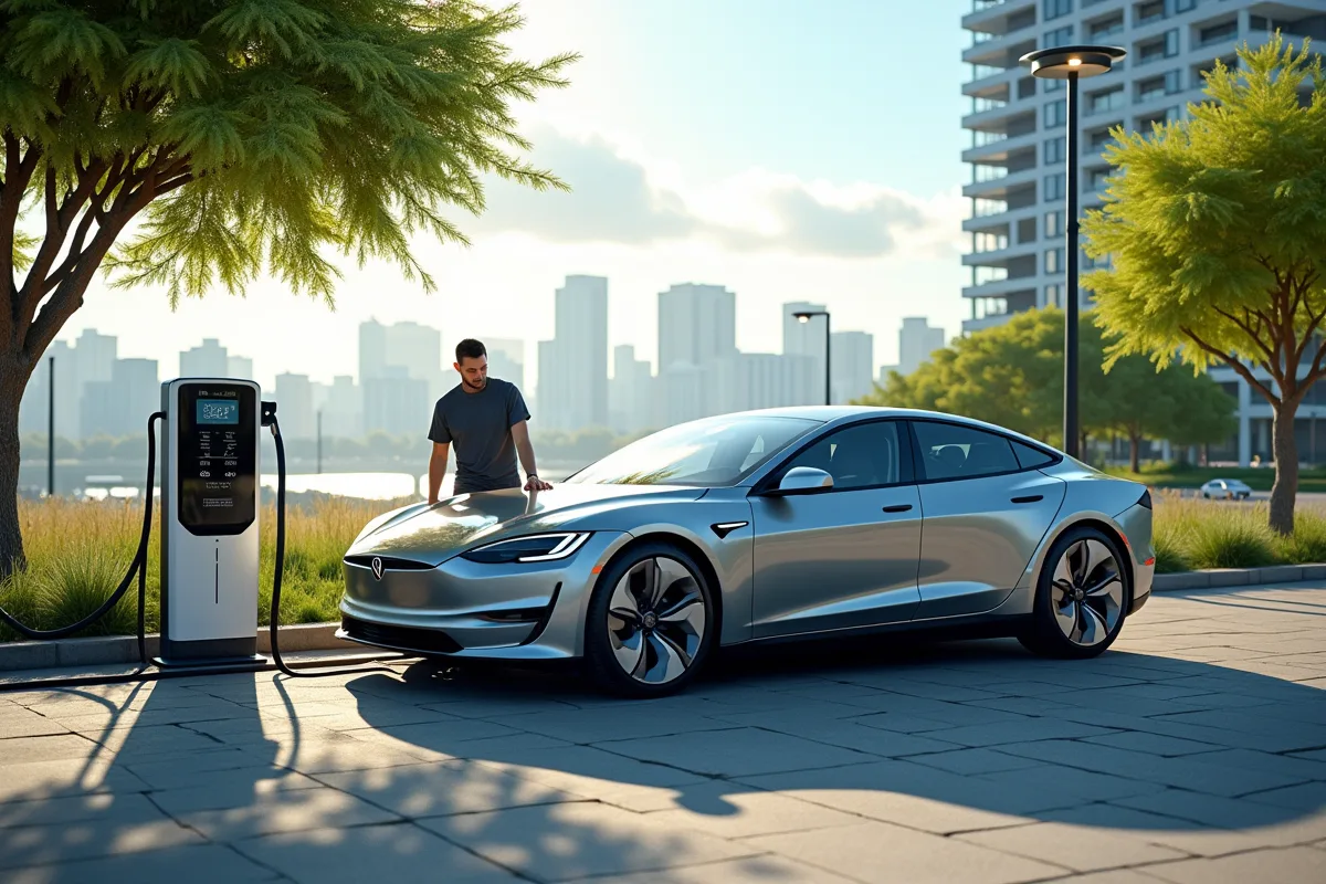 Véhicule électrique avec autonomie élevée et design moderne