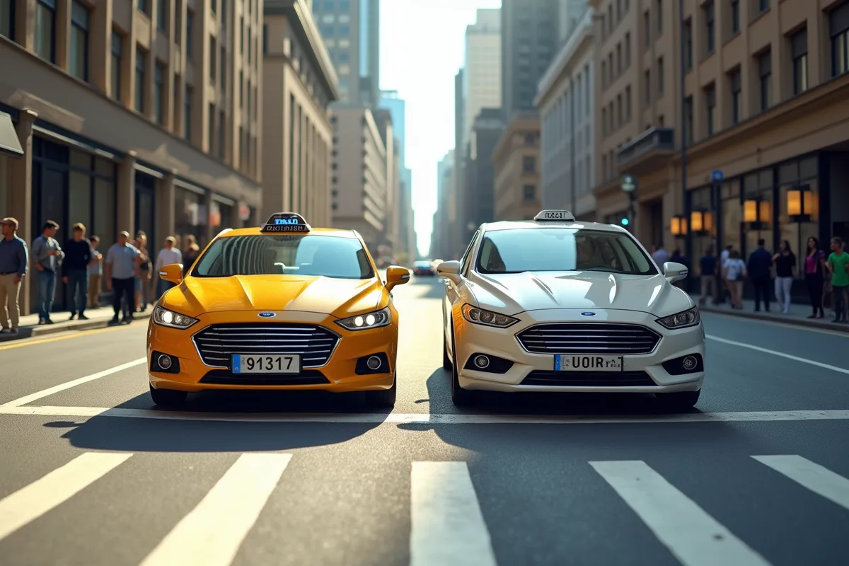 Comparaison des services de taxi et Uber dans différentes villes